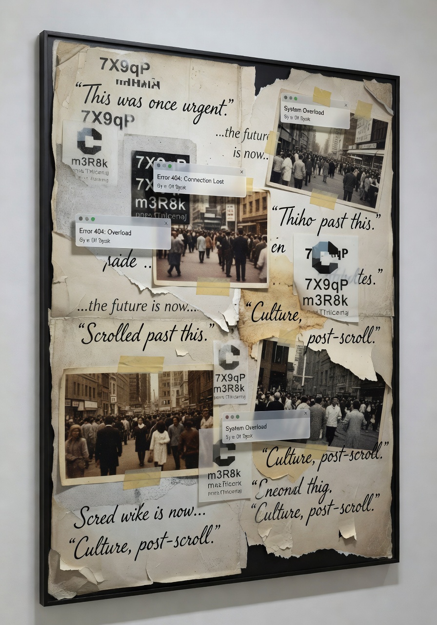 Billboard Collage — mixed media
